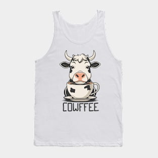 Cow and Coffee Tank Top